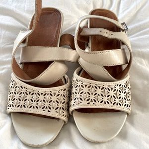 Laser cut Wedge Sandals